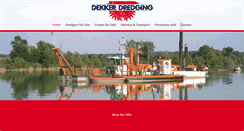 Desktop Screenshot of dekkerdredging.com