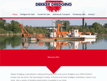 Tablet Screenshot of dekkerdredging.com